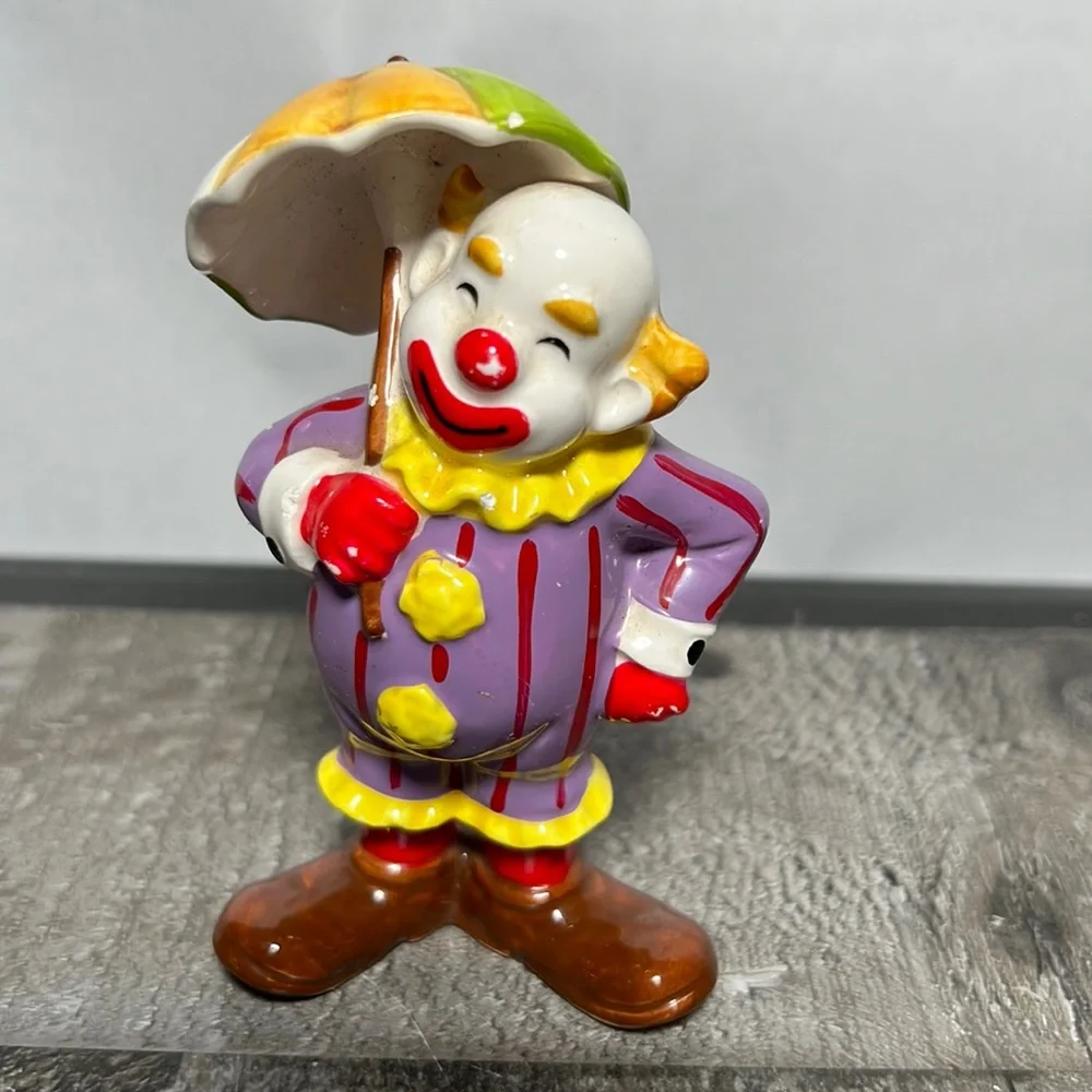 Vintage Cute Colorful Shiny Clown - Picture 1 of 5